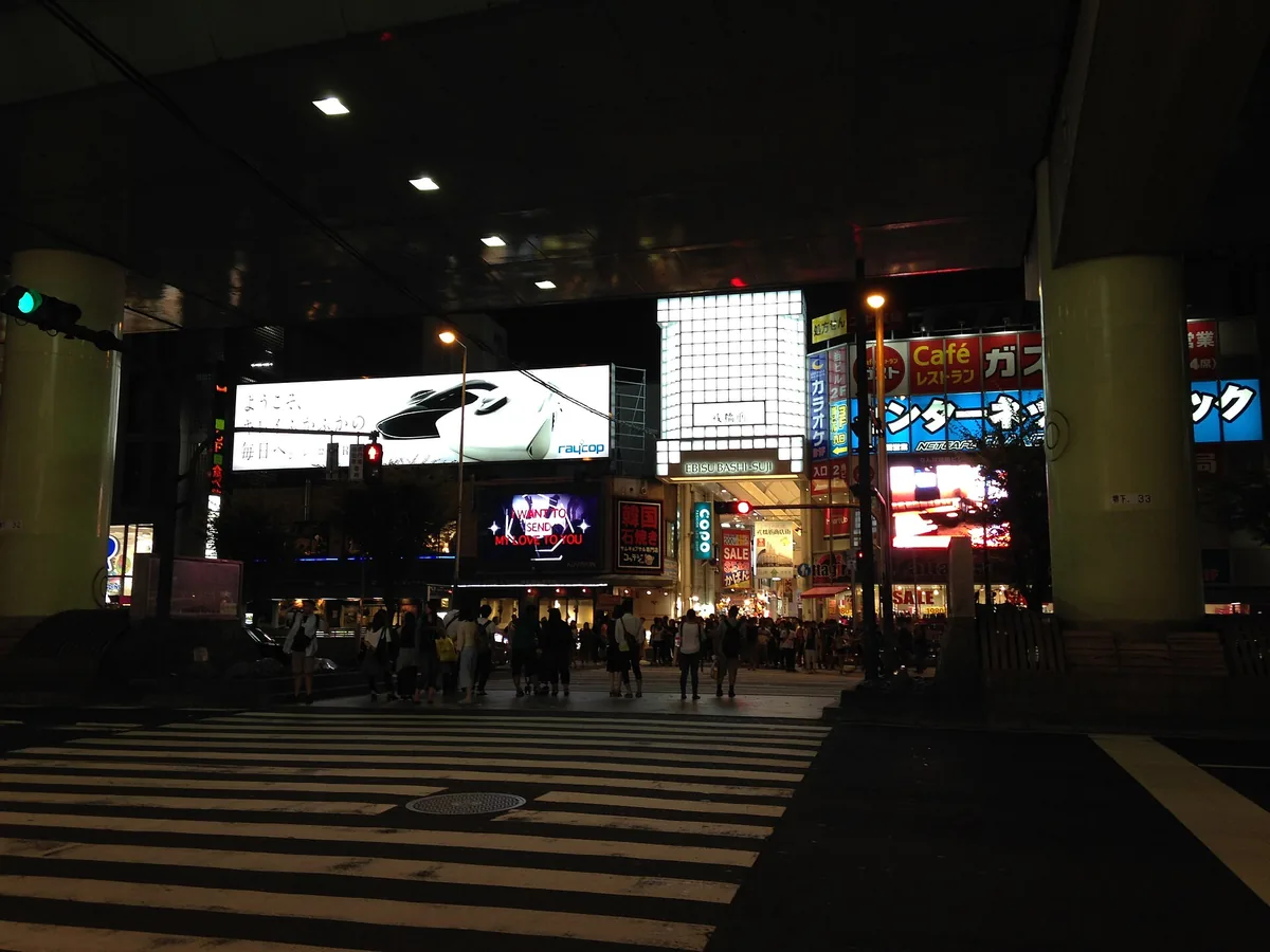 Dotonbori, the first half of this foodie tour